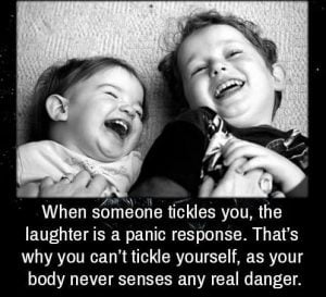 Laughter is panic resonse