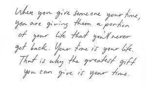 Time is Greatest Gift