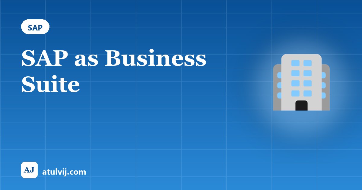 SAP as Business Suite