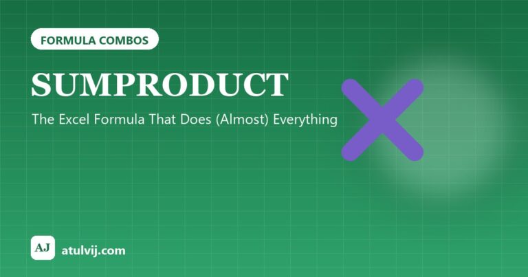 SUMPRODUCT: The Excel Formula That Does (Almost) Everything