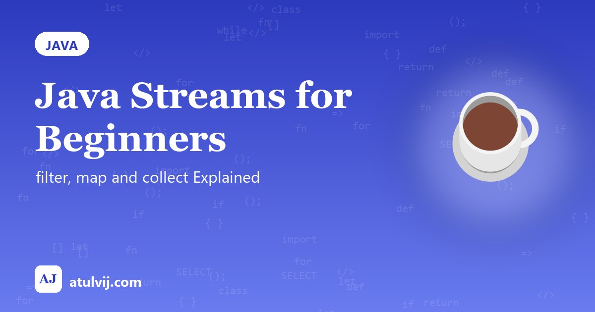 Java Streams for Beginners: filter, map and collect Explained