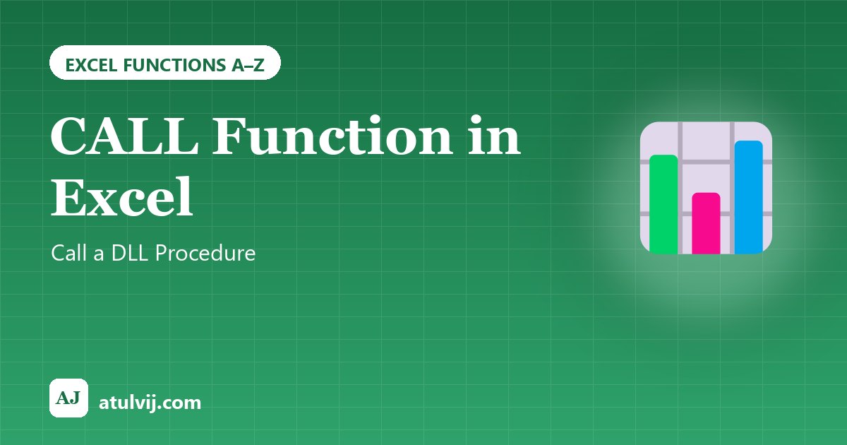 CALL Function in Excel: Call a DLL Procedure 1