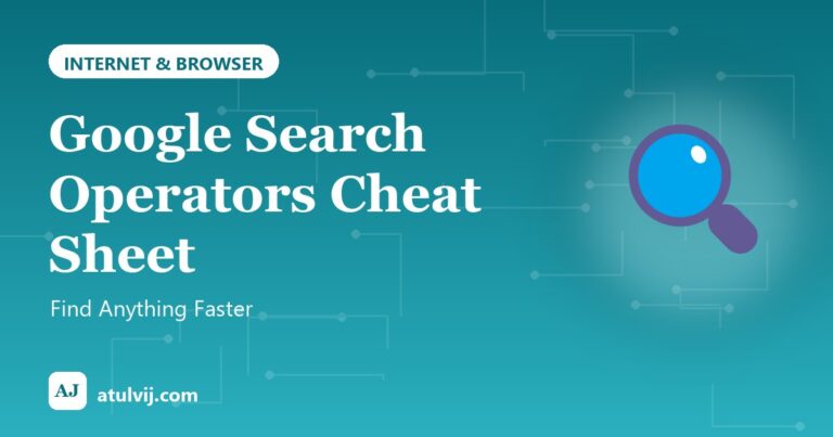 Google Search Operators Cheat Sheet: Find Anything Faster