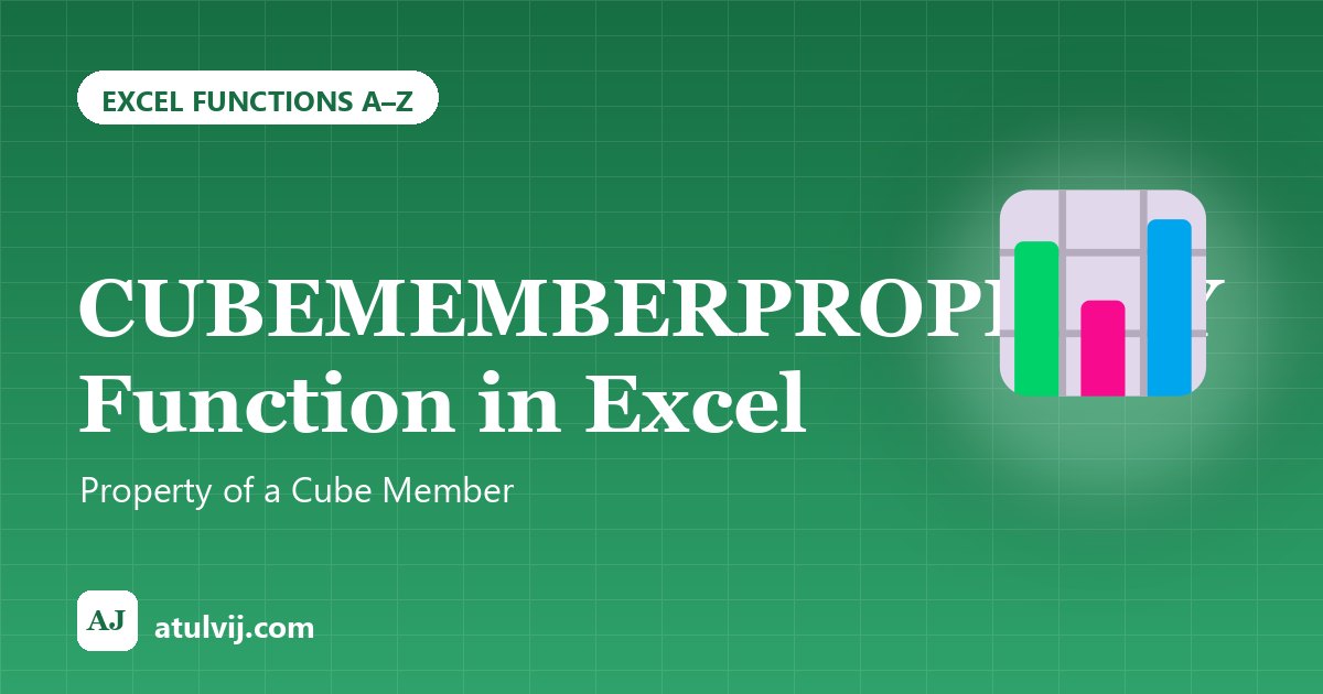 CUBEMEMBERPROPERTY Function in Excel: Property of a Cube Member 1