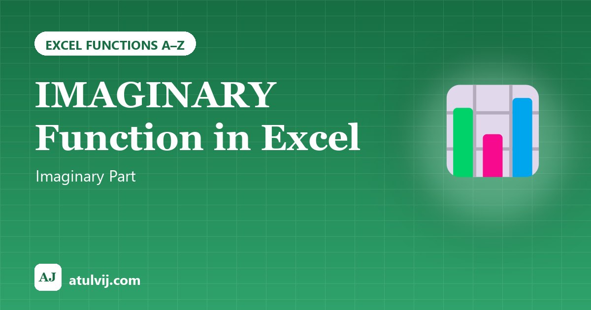 IMAGINARY Function in Excel: Imaginary Part 1