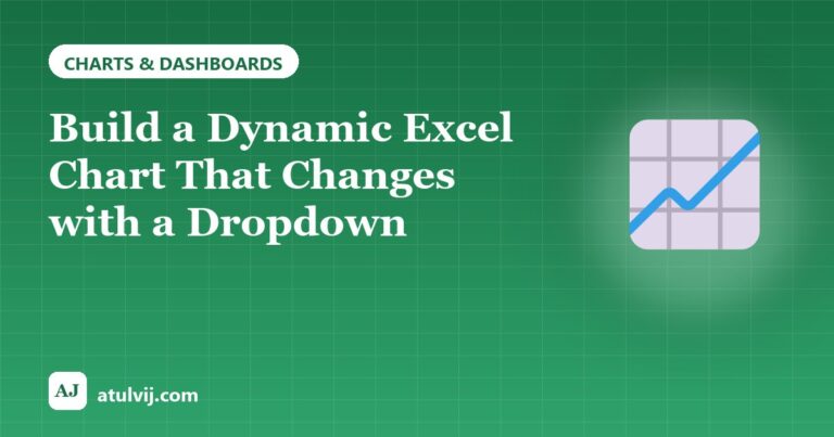 Build a Dynamic Excel Chart That Changes with a Dropdown