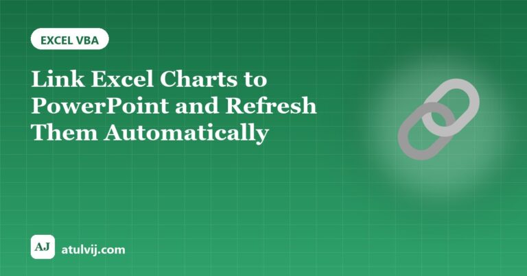 Link Excel Charts to PowerPoint and Refresh Them Automatically
