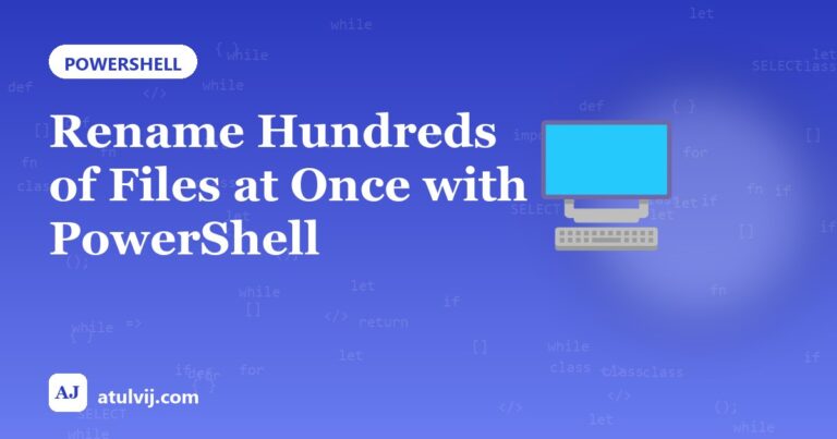 Rename Hundreds of Files at Once with PowerShell