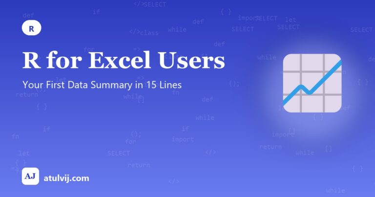 R for Excel Users: Your First Data Summary in 15 Lines