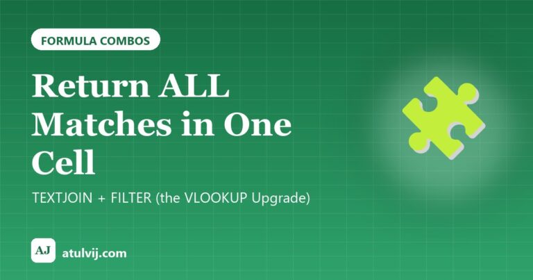 Return ALL Matches in One Cell: TEXTJOIN + FILTER (the VLOOKUP Upgrade)
