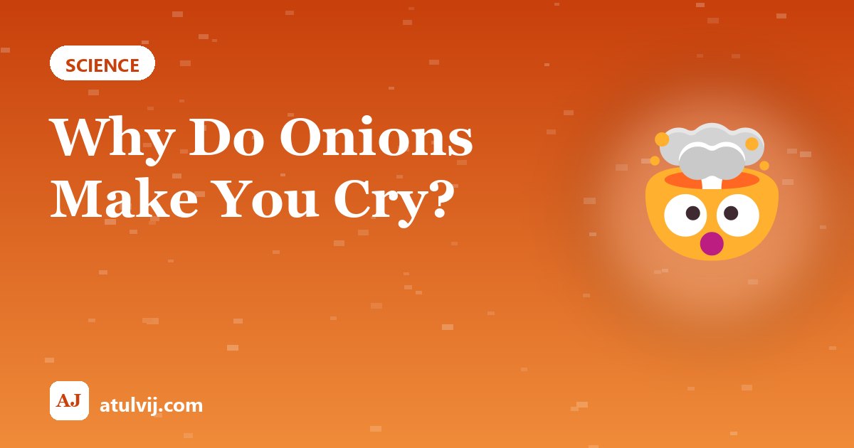 Why Do Onions Make You Cry? 1